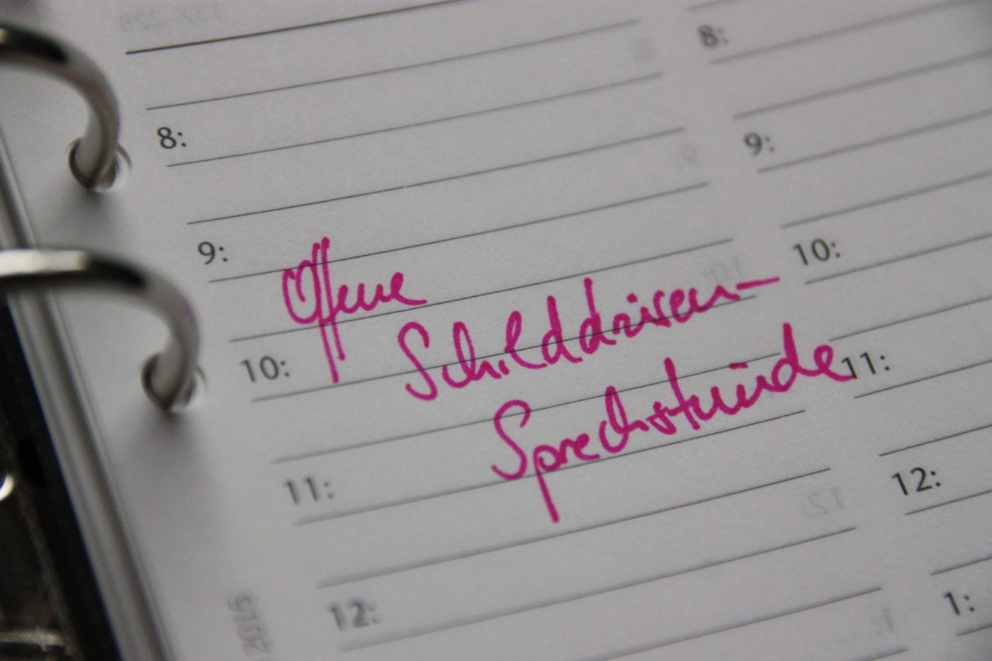 Kalender Eintrag Offene Schilddrüsen-Sprechstunde